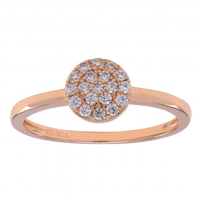 Køb Joanli Nor - Rosaforgyldt ring ANNIENOR med cz. rund 6mm Str:54 - Model: 145 047-4 hos Guldsmed Smeds