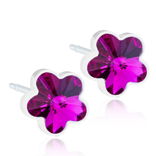 Køb Blomdahl - MP Flower 6 mm, Fuchsia - Model: 15-0130-09 hos Guldsmed Smeds
