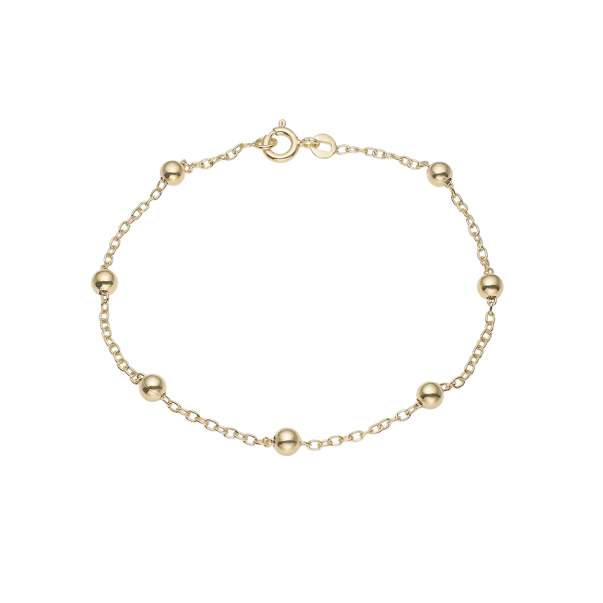 Aagaard - Armbånd forgyldt, kugler - Model: 1601-S-G21