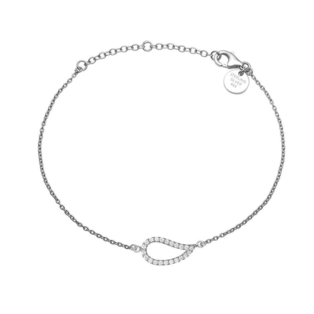 Køb Aagaard - Armbånd sølv, CZ Blad - Model: 1601-S-S05 hos Guldsmed Smeds