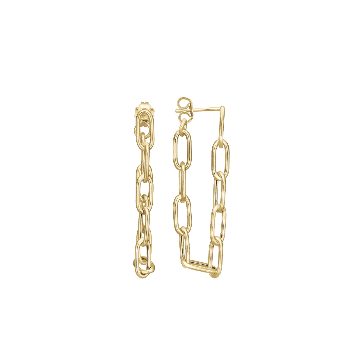 Aagaard - Ørehænger i forgyldt "Big Links" - Model: 1670-S-G41
