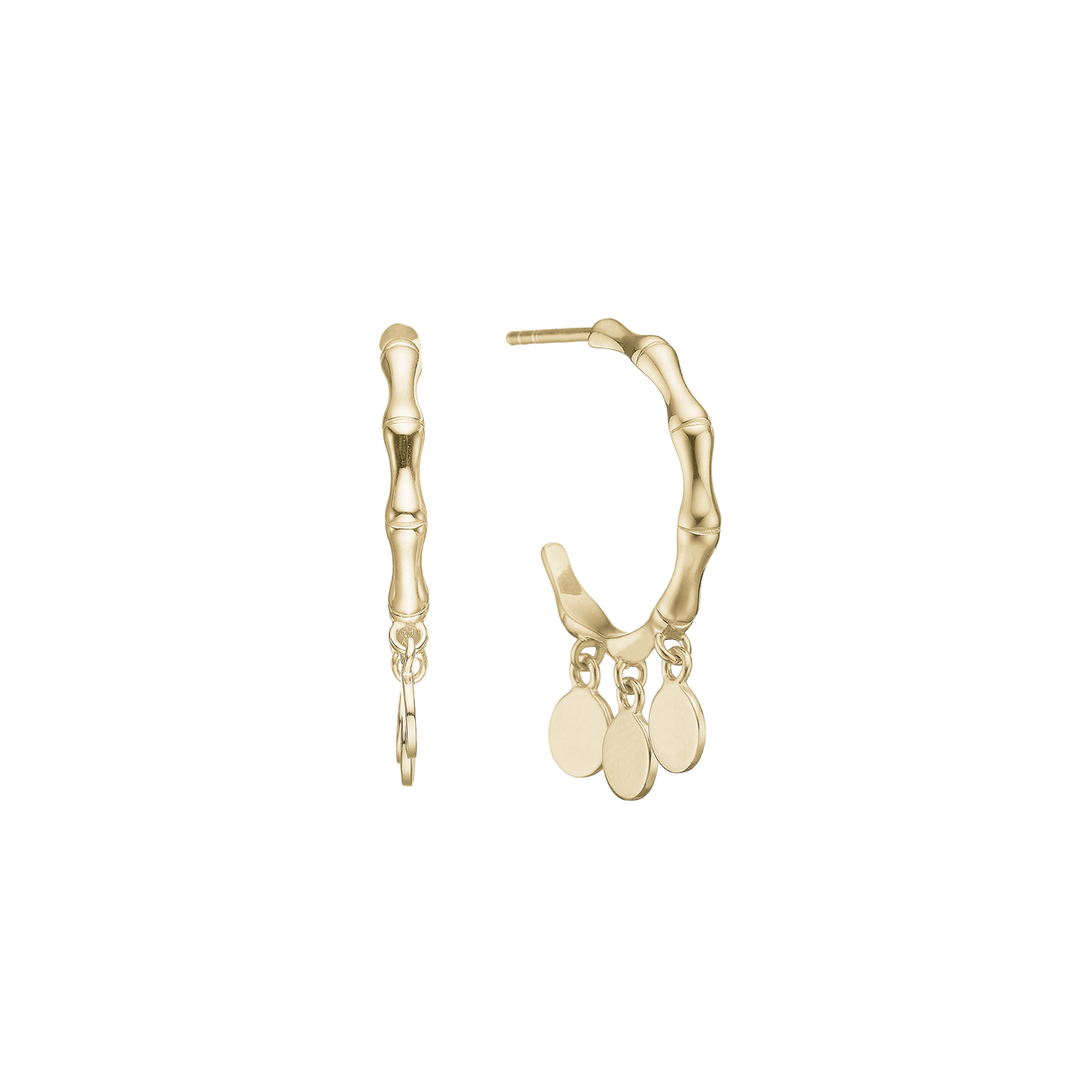 Aagaard - Ørehænger forgyldt "Happy Coins" - Model: 1670-S-G44