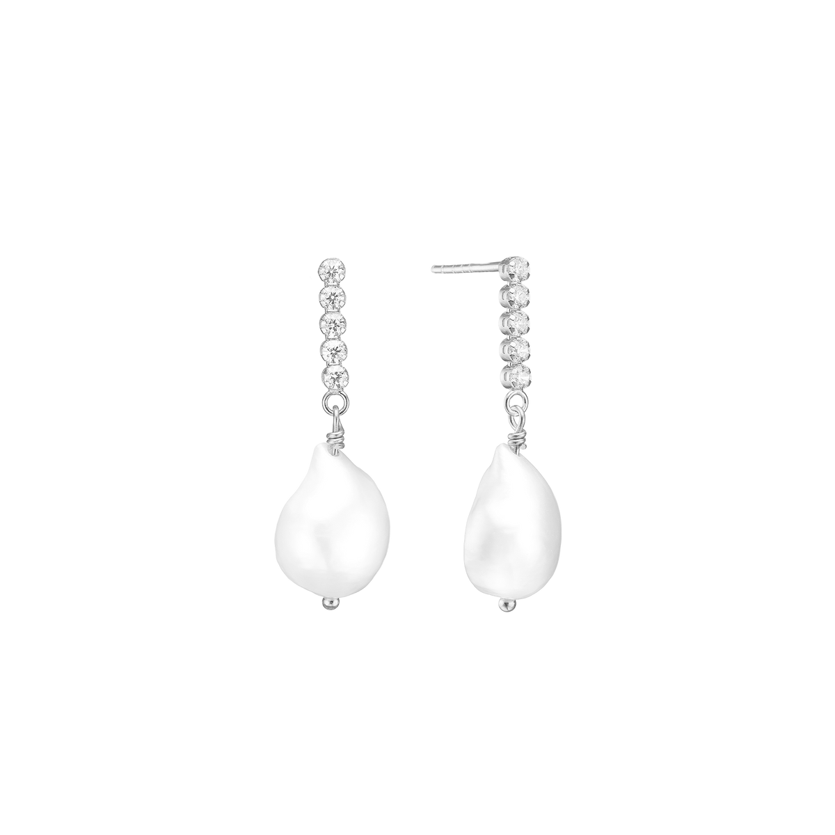 Aagaard - Ørehænger sølv "Sparkling Pearls" - Model: 1670-S-S43