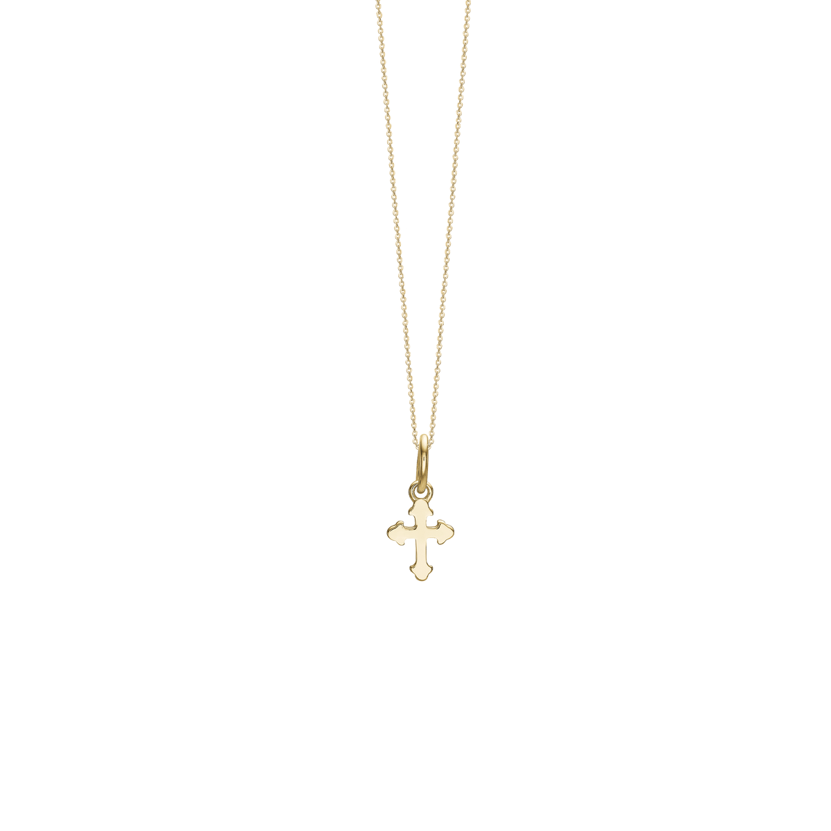 Aagaard - Forgyldt børnehalskæde - Cross - Model: 1680-K-G26-38
