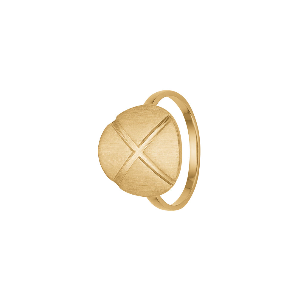 Køb Aagaard - Ring, plade m/kryds, forg sølv - Model: 1800-KZ-G01 hos Guldsmed Smeds