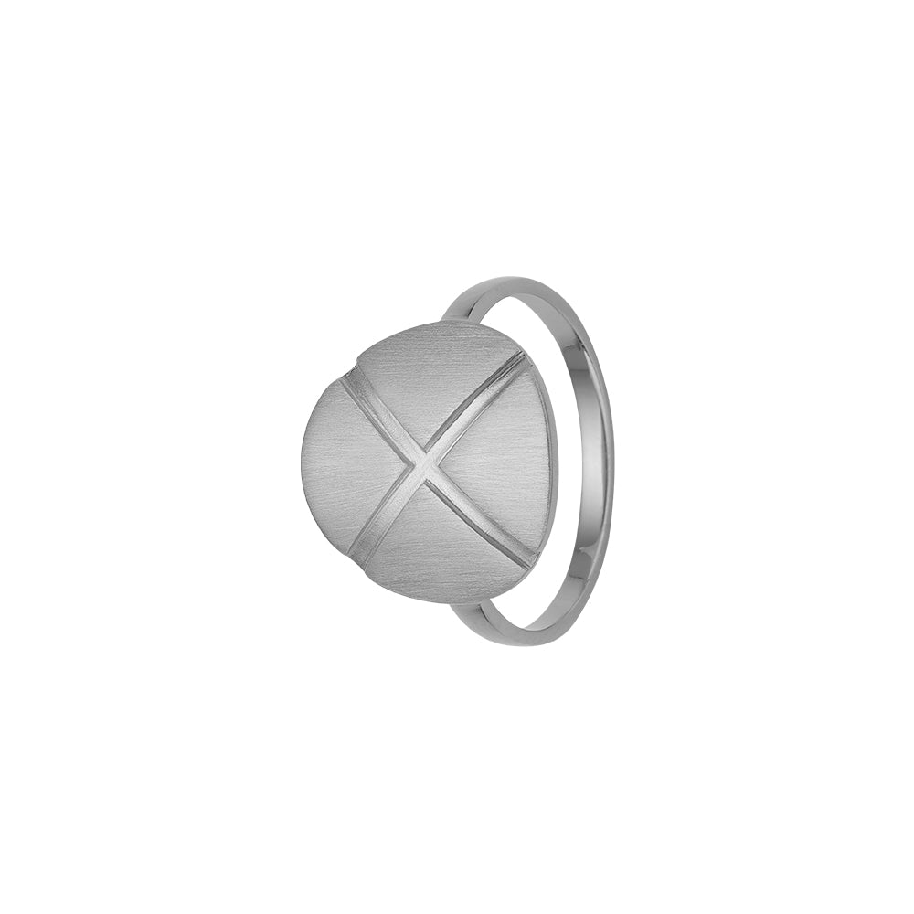 Køb Aagaard - Ring, plade m/kryds, sølv - Model: 1800-KZ-S01 hos Guldsmed Smeds