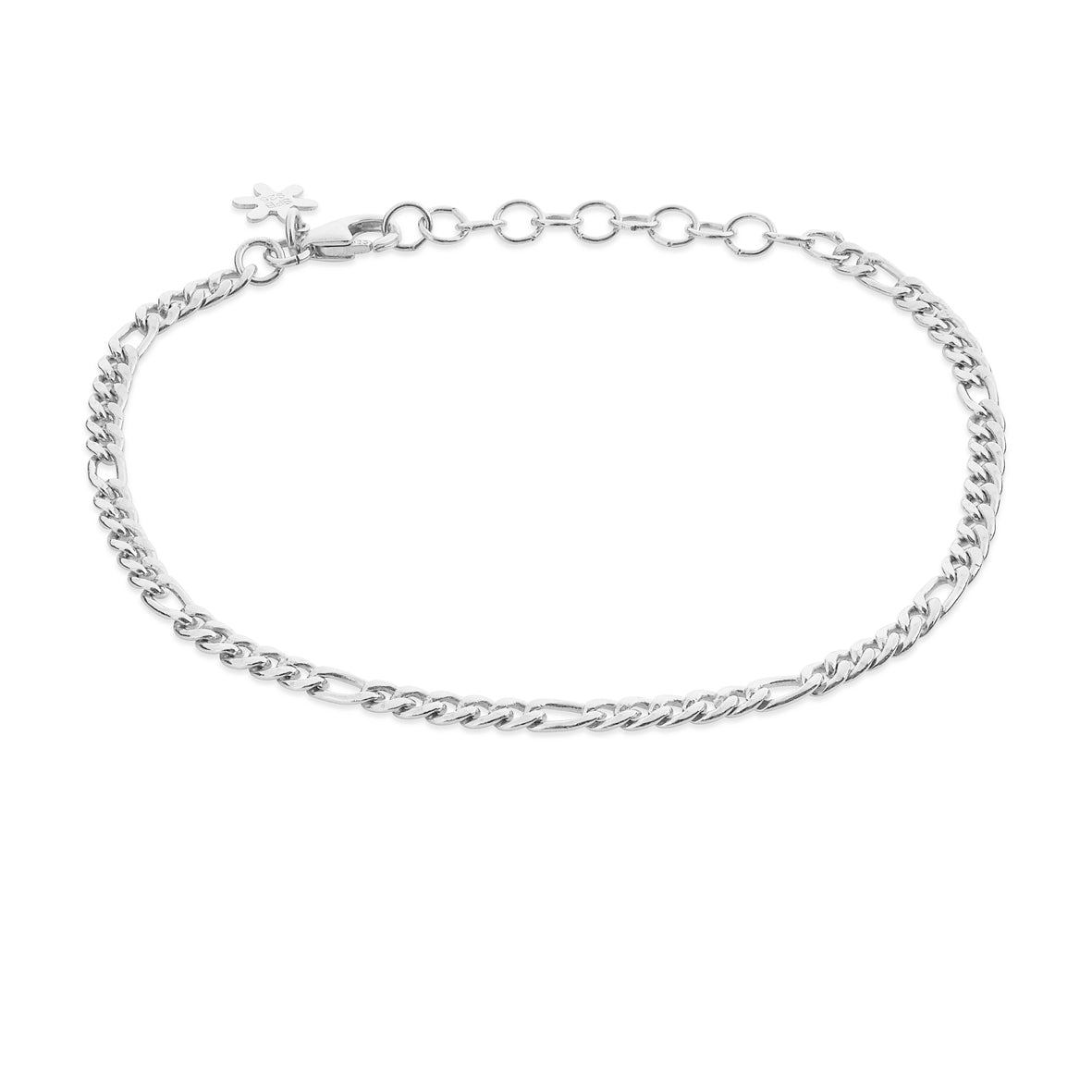 Køb Susanne Friis Bjørner - Armb. sølv figaro panser m. facet 16+4cm - Modelnr.: SFB-1834-1-20 hos Guldsmed Smeds