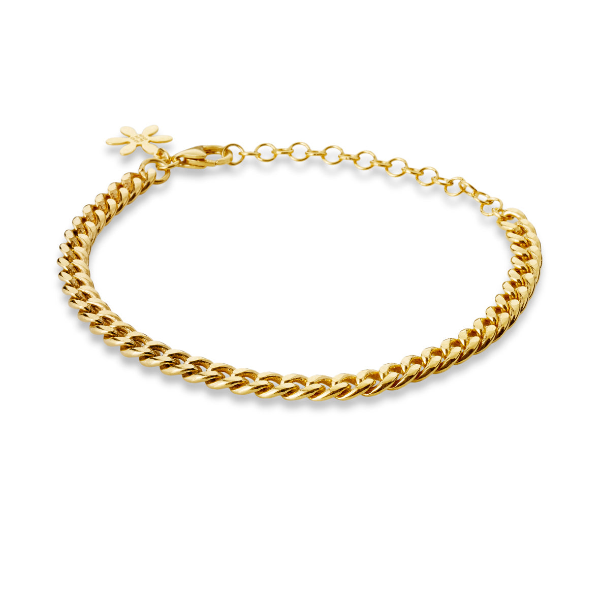 Køb Susanne Friis Bjørner - Armbånd forgyldt sølv panser 16+4cm - Modelnr.: SFB-1835-2-20 hos Guldsmed Smeds