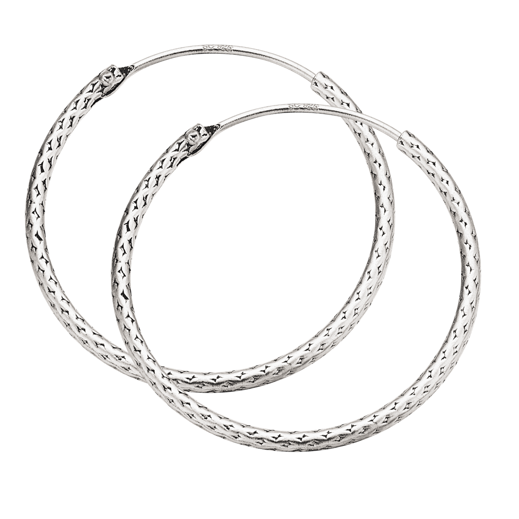 Køb Scrouples - Sølv snoet creol/hoops - 20mm / 1,2mm - Model: 193742 hos Guldsmed Smeds