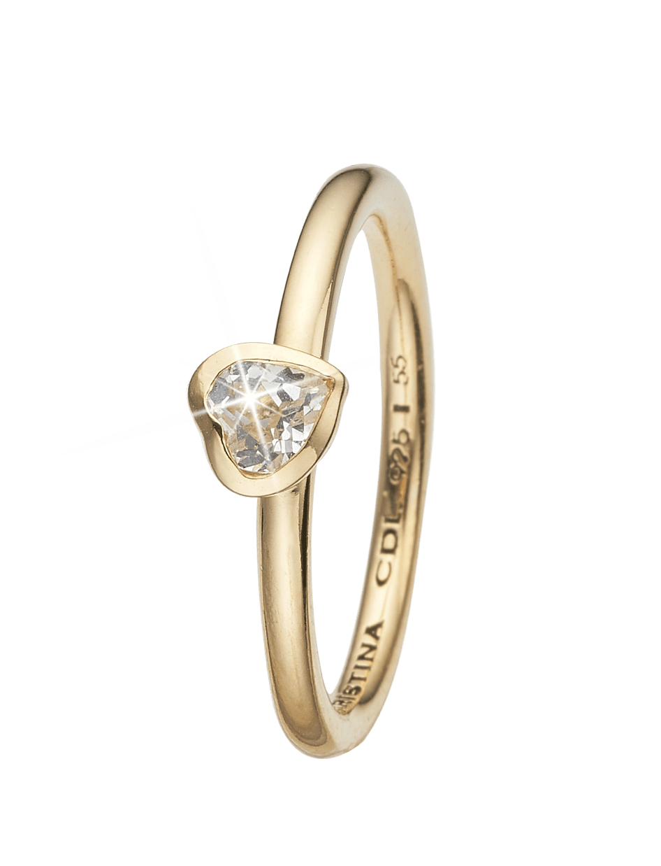 Køb Christina Collect Ring - Promise, forgyldt sølv - Modelnr: 800-2.14.B hos Guldsmed Smeds