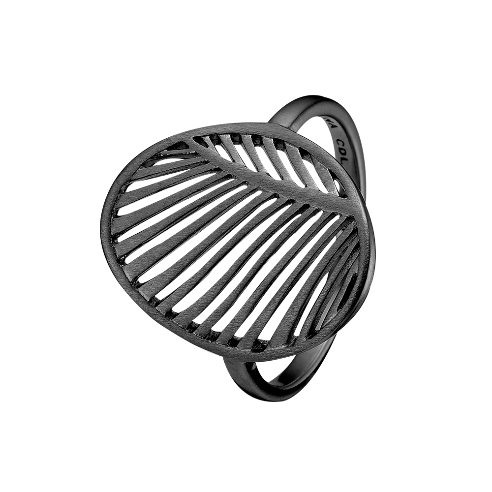 Køb Christina Jewelry & watches - Sort rhodineret ring, My Special Palm - Modelnr: 800-2.23.D hos Guldsmed Smeds