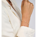 Spirit Icons - ATHENA armbånd i forgyldt sølv med ferskvandsperler - Model: 20422