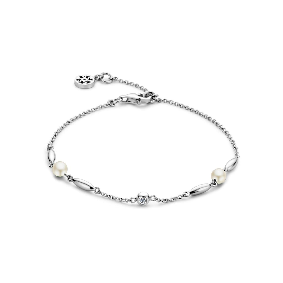 Spirit Icons - CORNELIA, armbånd i sølv med ferskvandsperler og zirkoner - Model: 20501