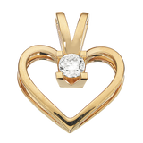 Køb Scrouples - Kleopatra hjerte vedhæng, med 0,20 ct. H-W/SI 14 kt rødguld- Model: 2125,20 hos Guldsmed Smeds
