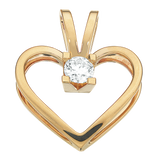 Køb Scrouples - Kleopatra hjerte vedhæng, med 0,35 ct. H-W/SI 14 kt guld- Model: 2125,35 hos Guldsmed Smeds