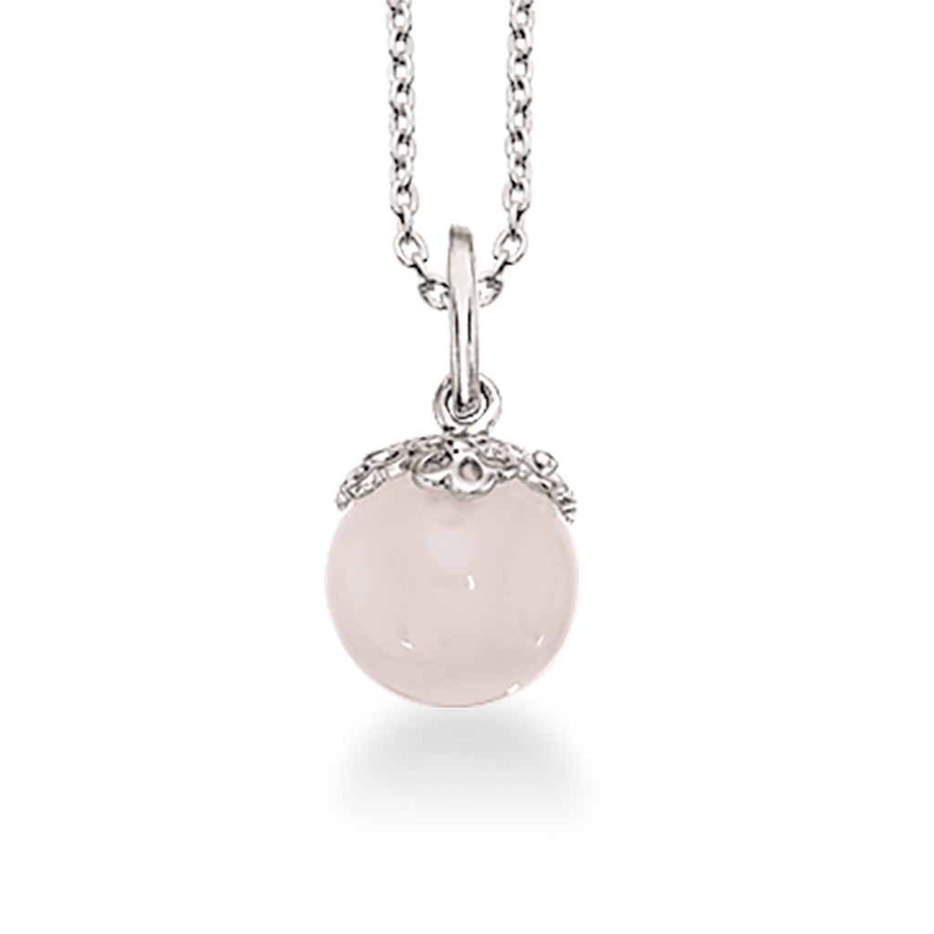 Køb Scrouples - Prima Vera vedhæng, rosa quartz m/kæde - Model nr.: 232212 hos Guldsmed Smeds