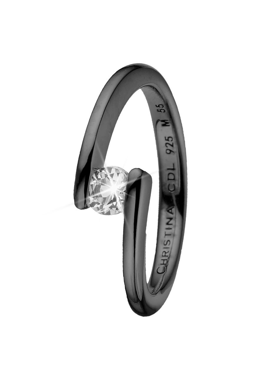 Køb Christina Collect Ring - Supernova, sort rhodineret sølv - Modelnr: 800-3.14.D hos Guldsmed Smeds