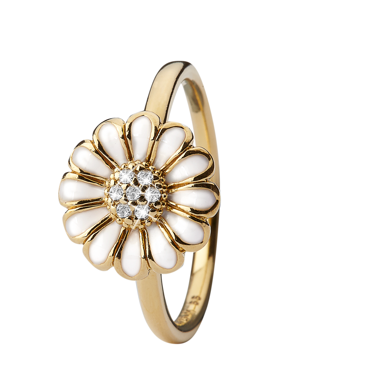 Køb Christina Collect Ring - Topaz Marguerit, forgyldt sølv - Modelnr.: 3.19.B hos Guldsmed Smeds