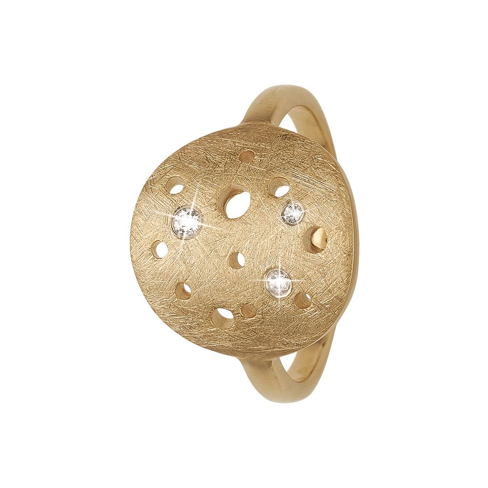 Køb Christina Jewelry - Ring, The Moon, goldpl silver - Model: 800-3.22.B hos Guldsmed Smeds