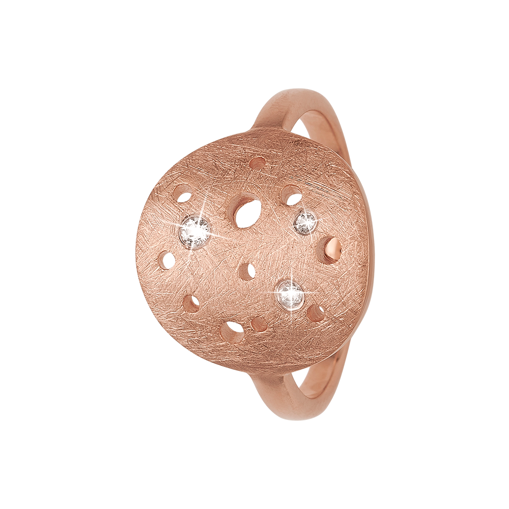 Køb Christina Jewelry - Ring, The Moon, rose goldpl silver - Model: 800-3.22.C hos Guldsmed Smeds