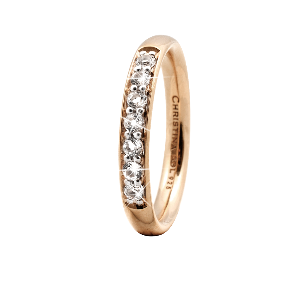 Køb Christina Design London Ring Topaz Queen, goldpl. - Modelnr.: 800-3.7.B hos Guldsmed Smeds