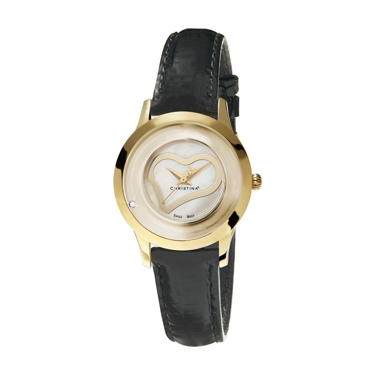 Køb Christina Collect Love, gold, strap - Modelnr.: 300GWBL-LOVE hos Guldsmed Smeds