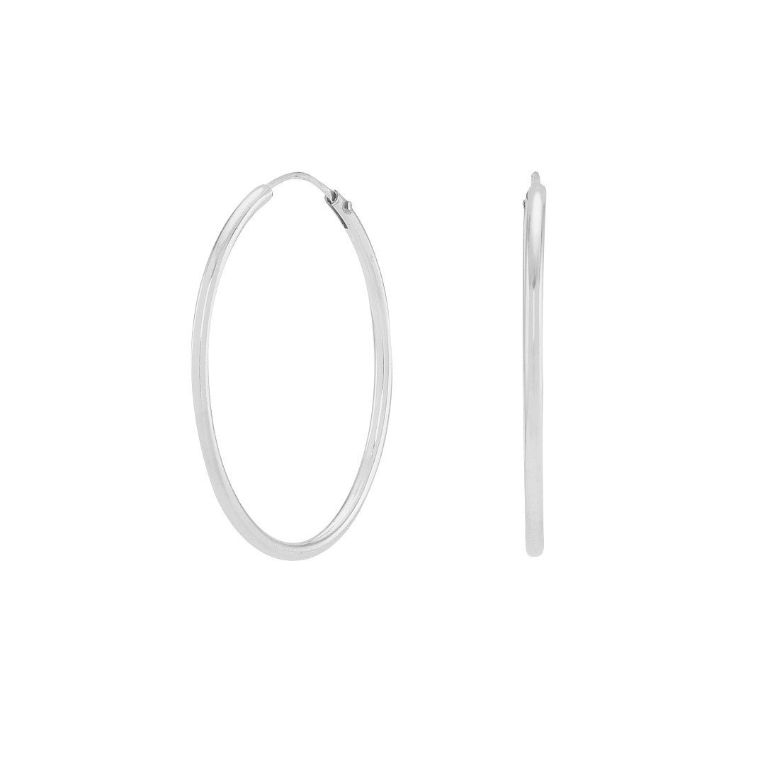 Køb Nordahl Andersen - Rhodineret sølv creol 30mm Hoops - ørering - Modelnr.: 325 586 hos Guldsmed Smeds