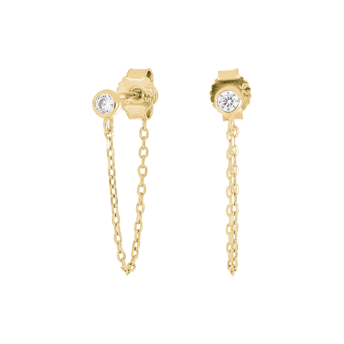 Køb JOANLI - GIANOR forgyldte ørehængere m. cz - 22 mm - Modelnr.: 345 263-3 hos Guldsmed Smeds