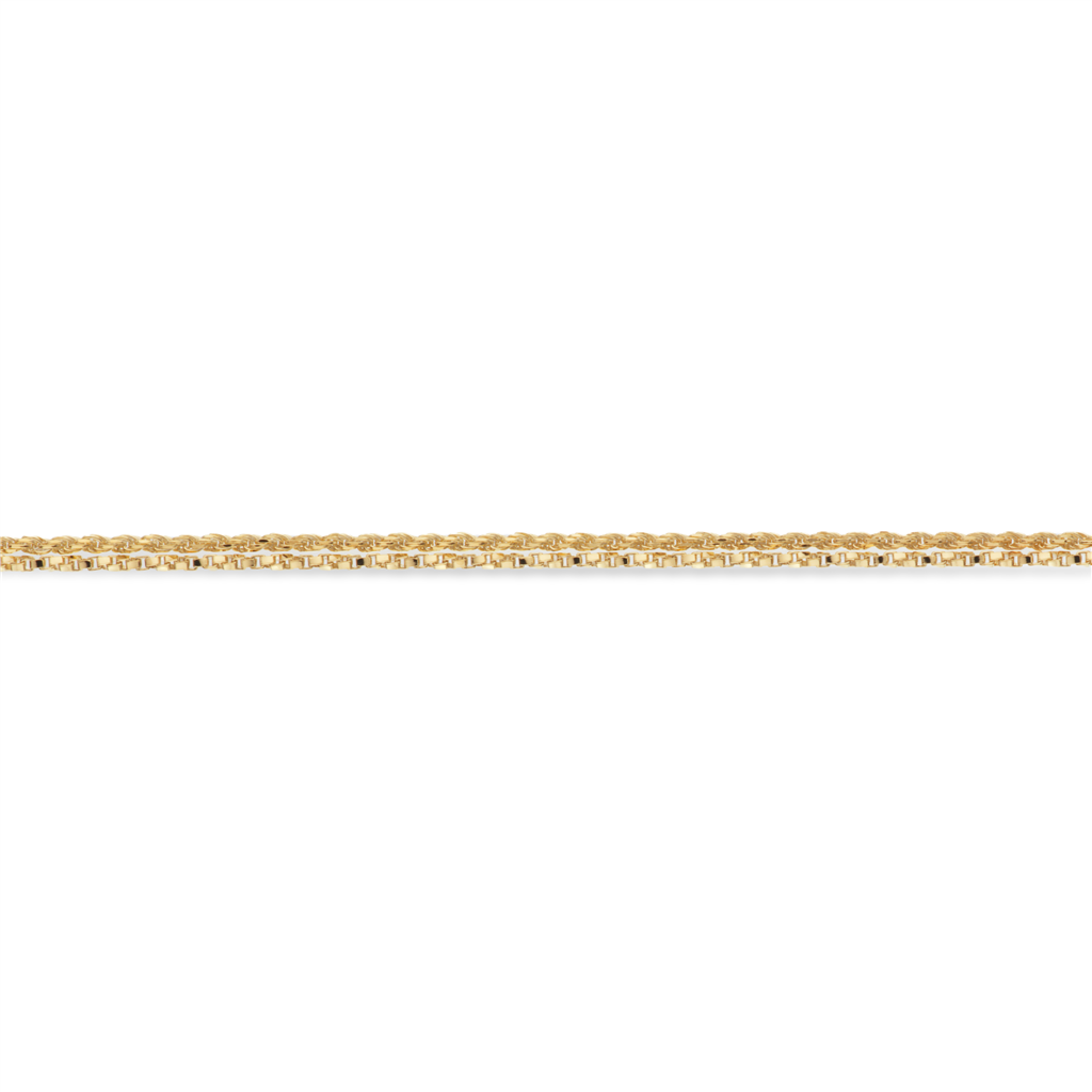 Scrouples - Ankelkæde dobbelt twist cordel, forgyldt - Model: 3602,23