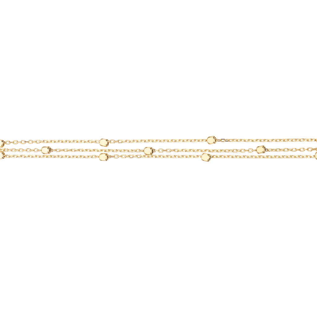 Køb Scrouples - Armbånd forgyldt sølv m. facet kugler - Model nr.: 37662,18 hos Guldsmed Smeds