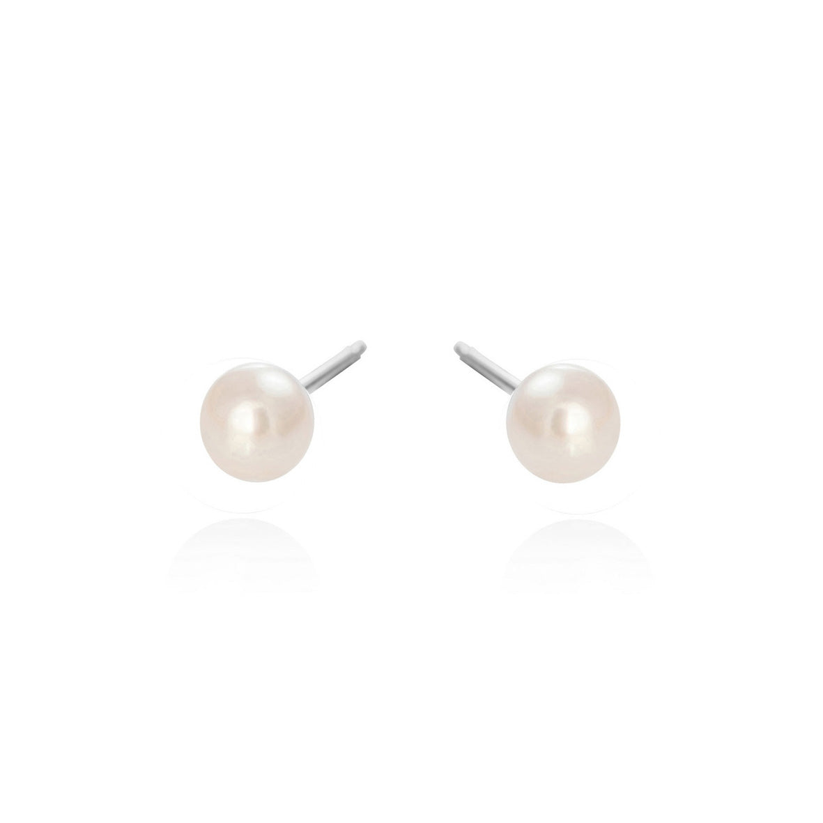 Køb Susanne Friis Bjørner - Sølv ørestik, perle 4,5mm - 5mm hvid - Model: 3782-1-4550 hos Guldsmed Smeds