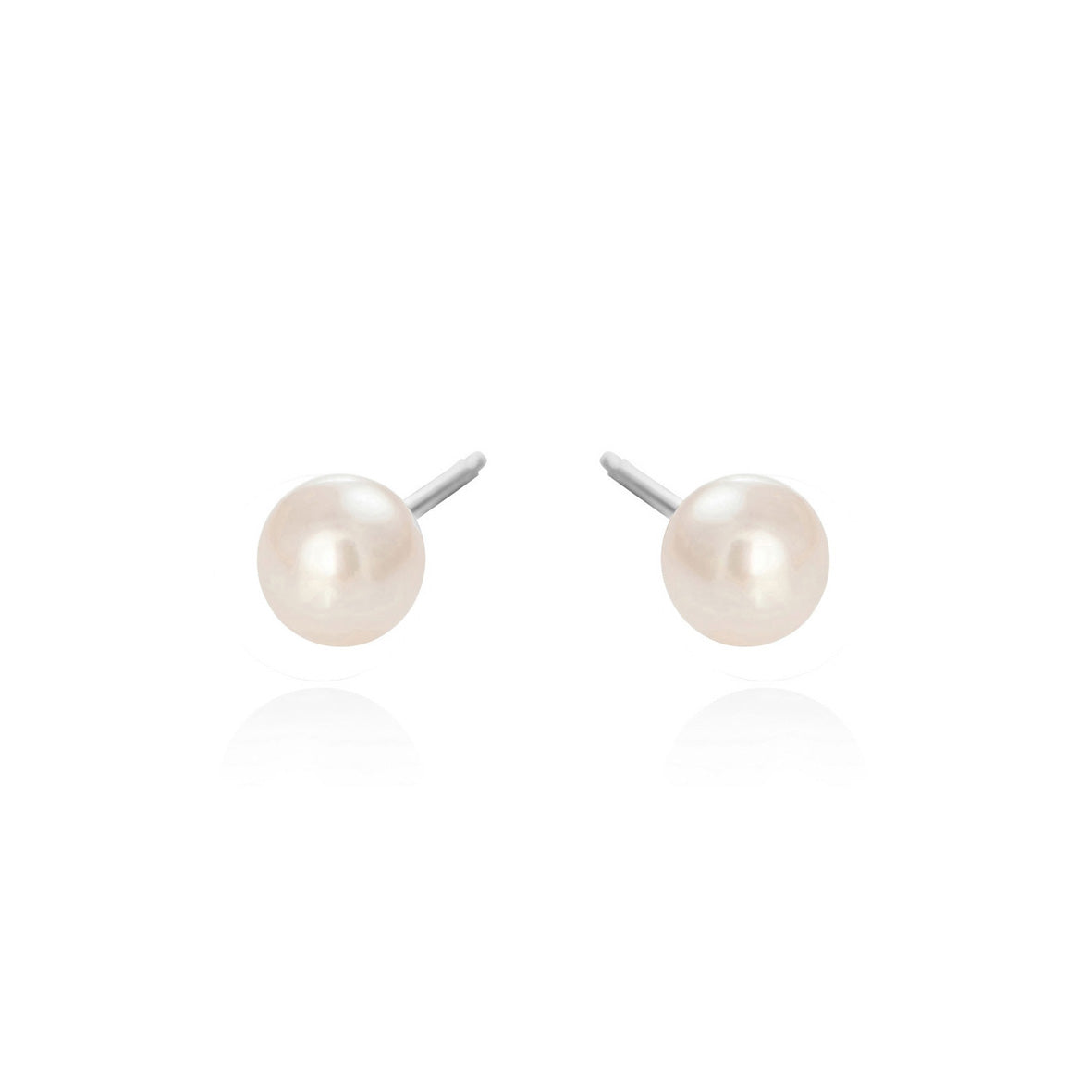 Køb Susanne Friis Bjørner - Sølv ørestik, perle 5mm - 5,5mm hvid - Model: 3782-1-5055 hos Guldsmed Smeds