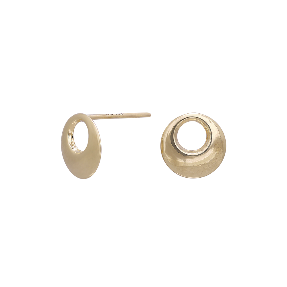 Køb Nordahl Andersen - 8 kt. guld ørestik med rund åben form - Model: 382 129 3 hos Guldsmed Smeds