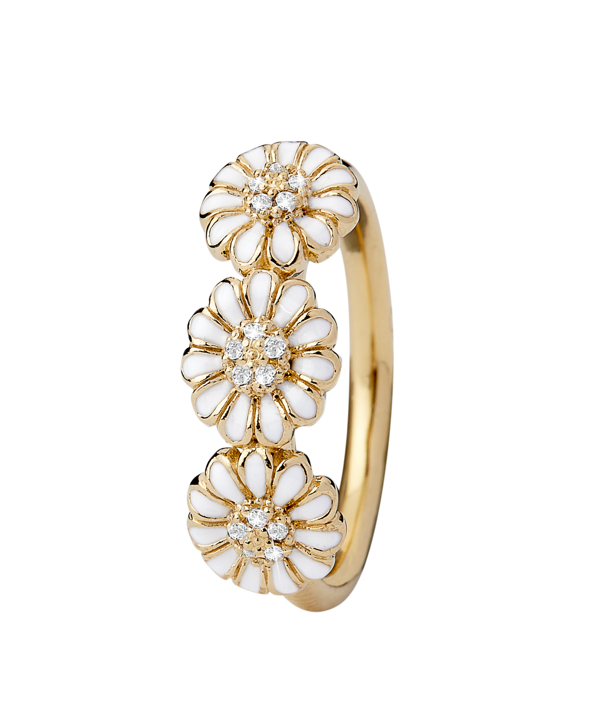 Køb Christina Collect Ring - Marguerit Love, Forgyldt sølv - Modelnr.: 4.4.B hos Guldsmed Smeds