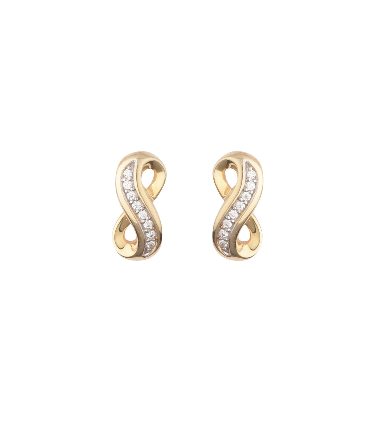 Køb L&G - Ørestik 8 karat, evighedstegn zirkonia - Modelnr: LG-402022 hos Guldsmed Smeds