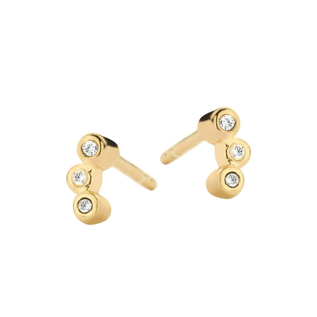 Køb SPIRIT ICONS - BLISS , ØRESTIK I FORGYLDT SØLV MED ZIRKON - MODEL: 40572 hos Guldsmed Smeds
