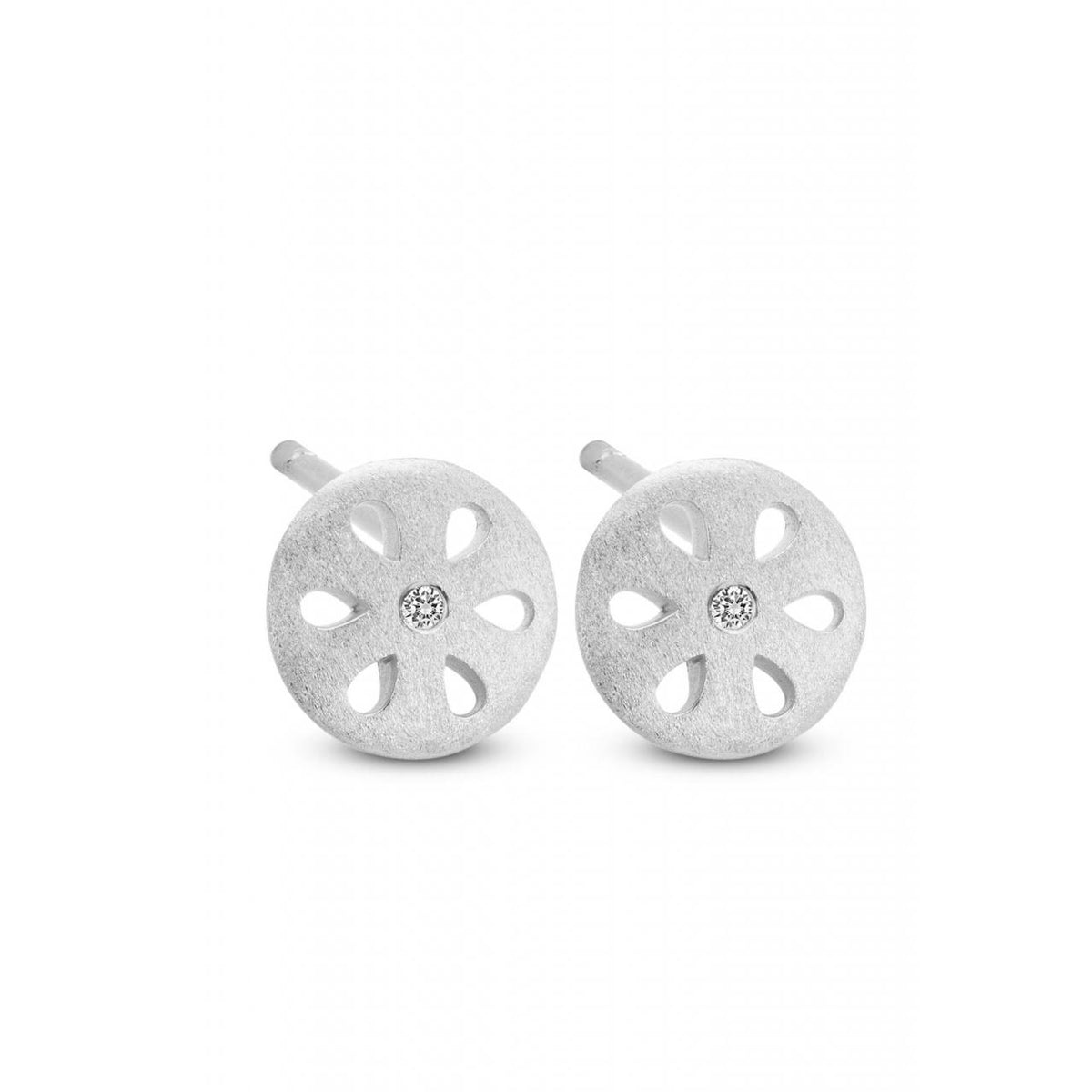 Køb SPIRIT ICONS - FLORA , ØRESTIK I SØLV MED ZIRKON - MODEL: 40751 hos Guldsmed Smeds