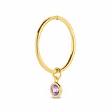 Spirit Icons - Vedhæng til hoops - 14 kt. guld med lilla amethyst - Model: 64106
