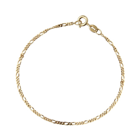 Jeberg Jewellery - Forgyldt Figaro armbånd - Model: 4518-16-G-EXT
