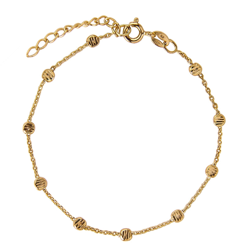 Jeberg Jewellery - Forgyldt Gold Beads armbånd - Model: 4575-16-G