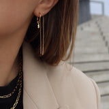 Jeberg Jewellery - forgyldt "STATEMENT" chain ørering - Model: 50950