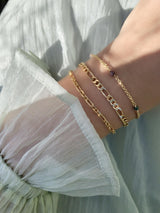 Jeberg Jewellery - Forgyldt LOVE EYE armbånd candy mix - Model: 7146-G