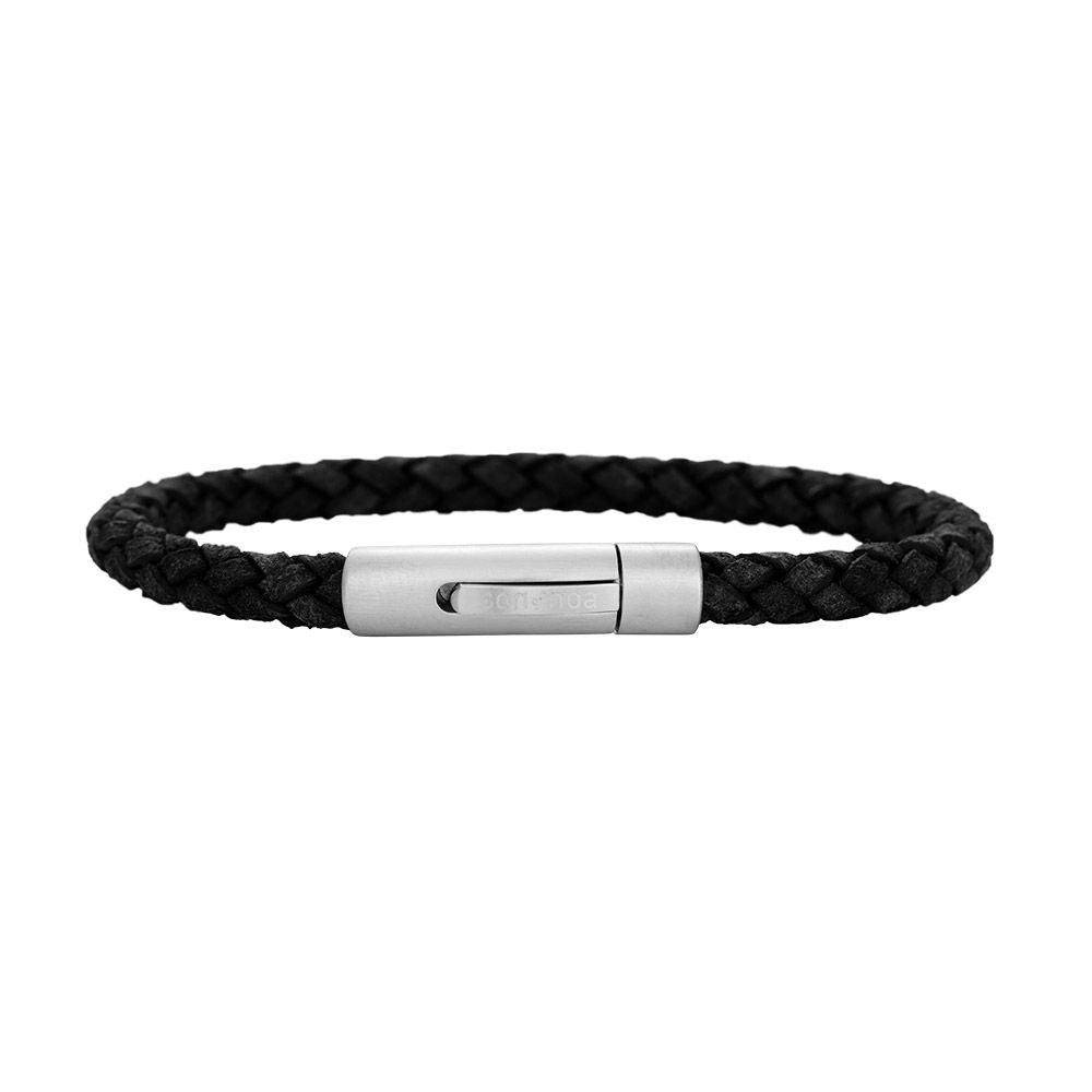Køb Son of noa - SON bracelet black calf leather 21cm - Model: 897 008-BLACK21 hos Guldsmed Smeds