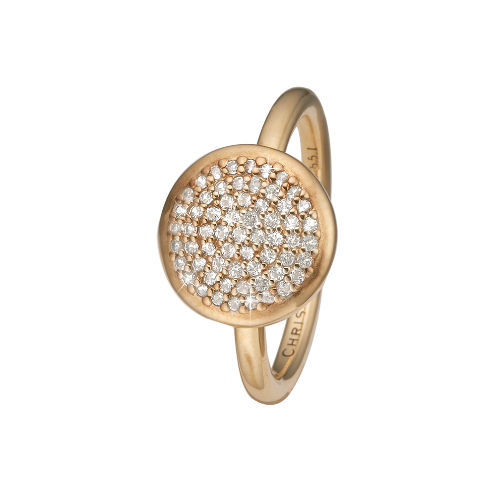 Køb Christina Jewelry - Ring, Sparkling World, goldpl silver - Model: 800-5.3.B hos Guldsmed Smeds