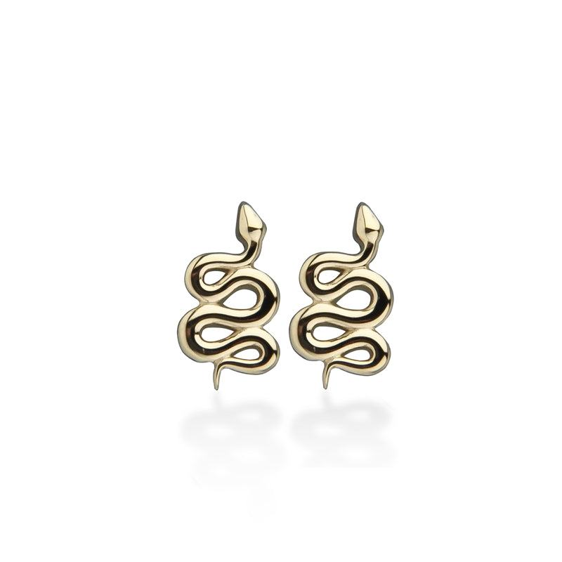 Jeberg Jewellery - Forgyldt Snake mini ørestik - Model: 50570