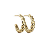 Jeberg Jewellery - Forgyldt Twisted Hoop - Model: 50840