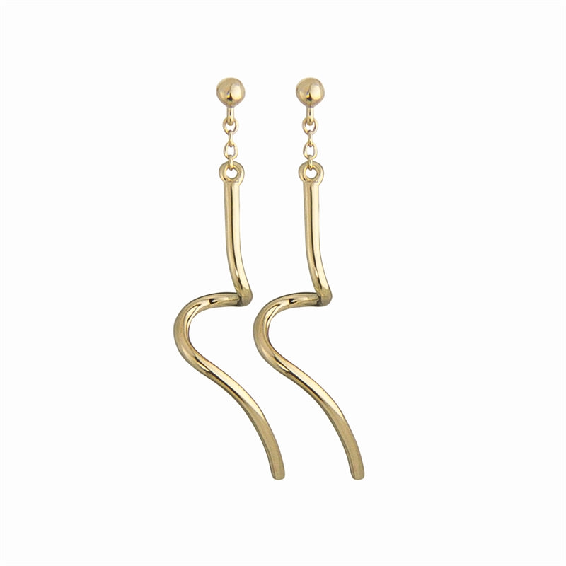 Jeberg Jewellery - Forgyldt Twirl Petite ørering - Model: 50910