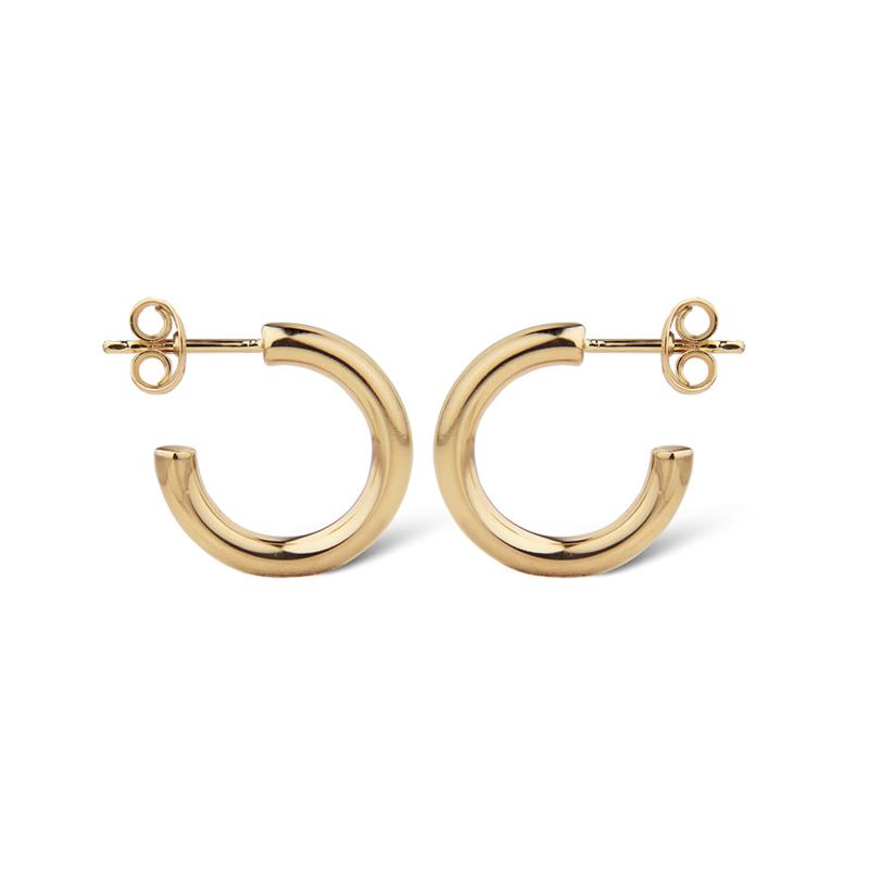 Jeberg Jewellery - Forgyldt Powerfull Hoops - Model: 51790