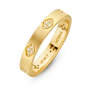 Køb SPIRIT ICONS - SHINE , RING I FORGYLDT SØLV - MODEL: 53412-54 hos Guldsmed Smeds