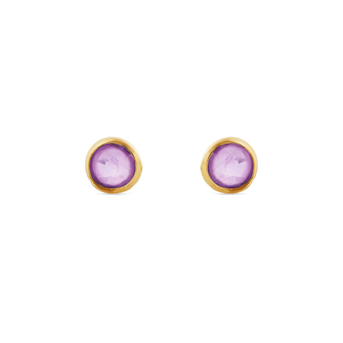 Køb Susanne Friis Bjørner - Ørestik med Amethyst, forgyldt - Modelnr.: SFB-5535-2-118 hos Guldsmed Smeds